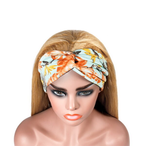 Colored Wig #8 #27 Color Straight Human Hair Headband Wig - Image 6